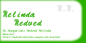 melinda medved business card